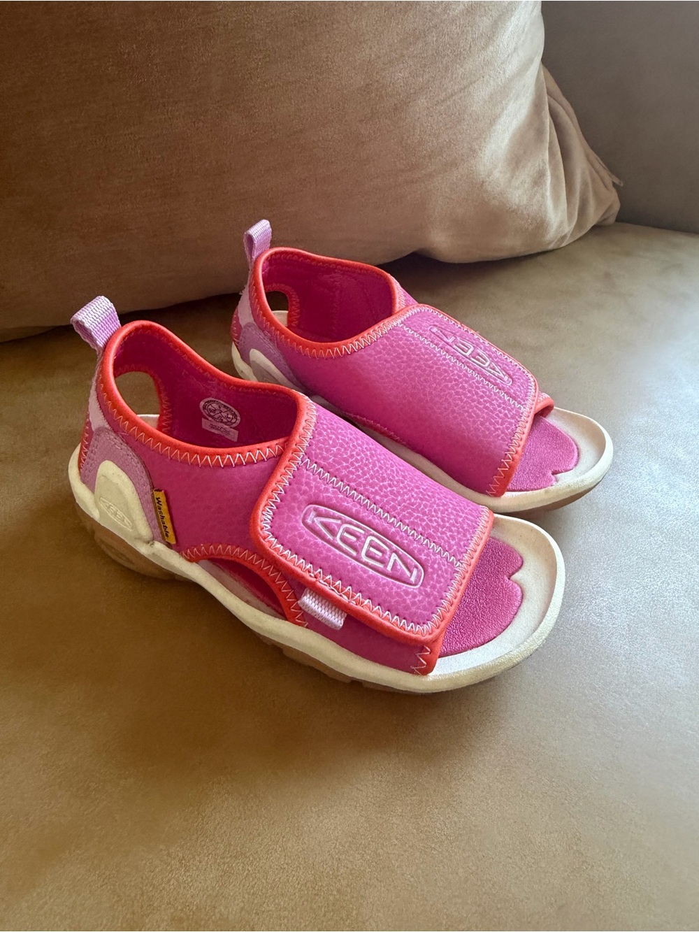 KEEN Kids Pink and Coral Water Sandals